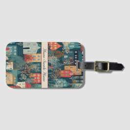 Mysigt Hygge Village Nordic FolArt, anpassningsbar Bagagebricka