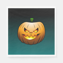 Mysigt Jack o'lantern Halloween Pumpkin Pappersservett