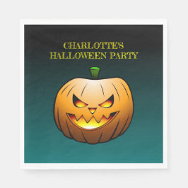 Mysigt Jack o'lantern Halloween Pumpkin Pappersservett