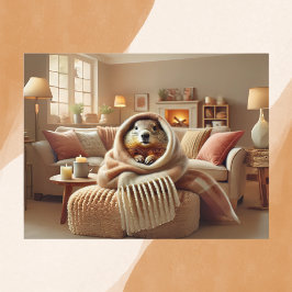 Mysigt jordgvinter Warmth Vykort