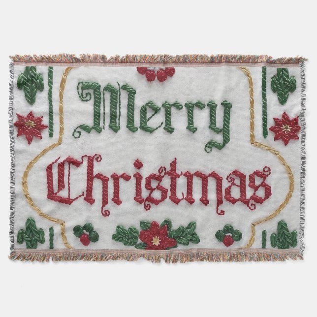 Mysigt jul: Broied Fleece Blankets Filt (Framsidan)