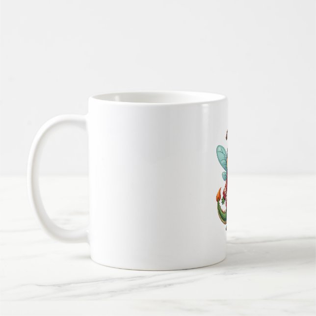Mysigt Jul Dragonfly Kaffemugg (Vänster)