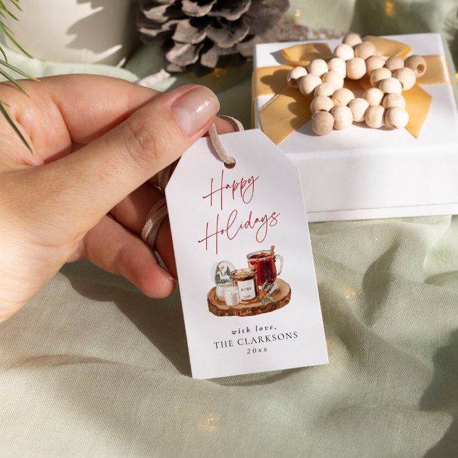 Mysigt jul-Helgdag Presentetikett (Skapare uppladdad)