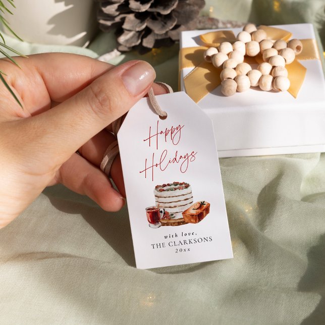 Mysigt jul-Helgdag Presentetikett (Skapare uppladdad)