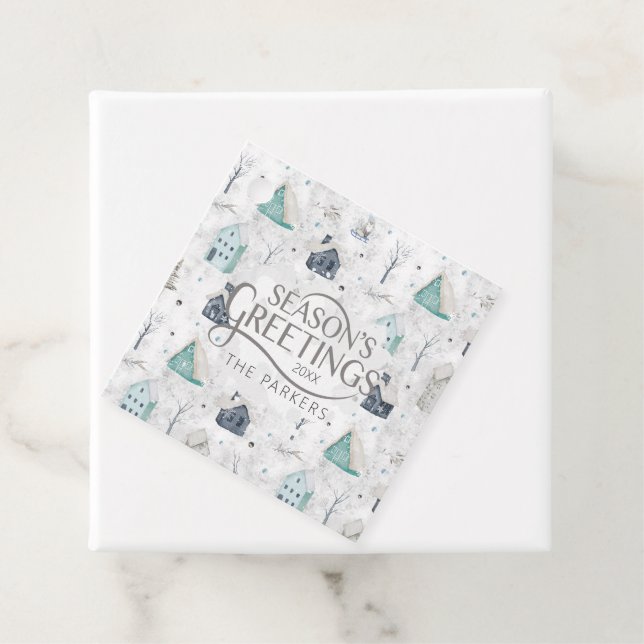 Mysigt jul-ID985 Gåvor Etiketter (På plats)