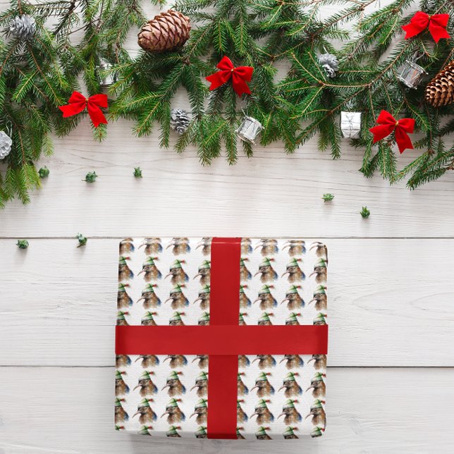 Mysigt jul Kiwi Presentpapper (Skapare uppladdad)