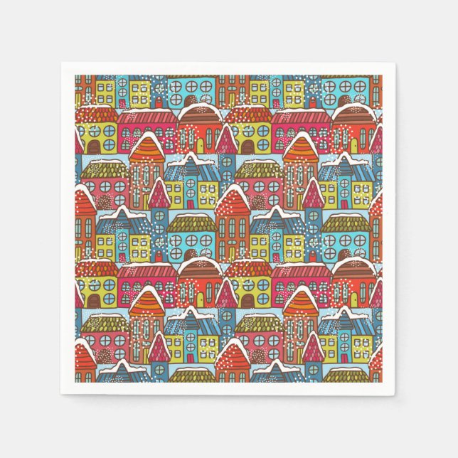 Mysigt jul pappersservett (Framsidan)