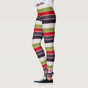 Mysigt jul Pastel Färg Palette Monogram Leggings