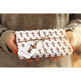 Mysigt jul Safari, anpassningsbar Presentetikett