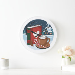 Mysigt julafton med Hett kakao Stor Klocka