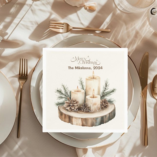 Mysigt julafton pappersservett (Skapare uppladdad)