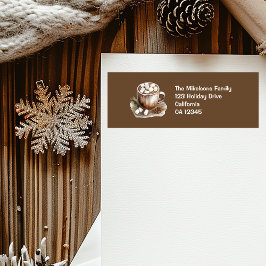 Mysigt julafton returadress etikett