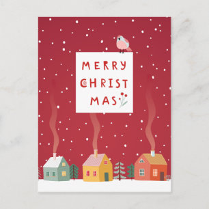 Mysigt julby - A Merry Winter Wonderland Helg Vykort