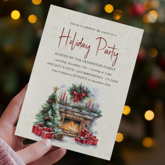 Mysigt Julfest för julmatchning Inbjudningar (Skapare uppladdad)