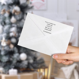 Mysigt julhälsning Namn Artsy Typografi Självfärgande Stämpel