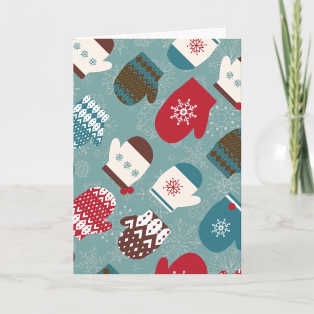 Mysigt julMittens Helgkort (Framsida)