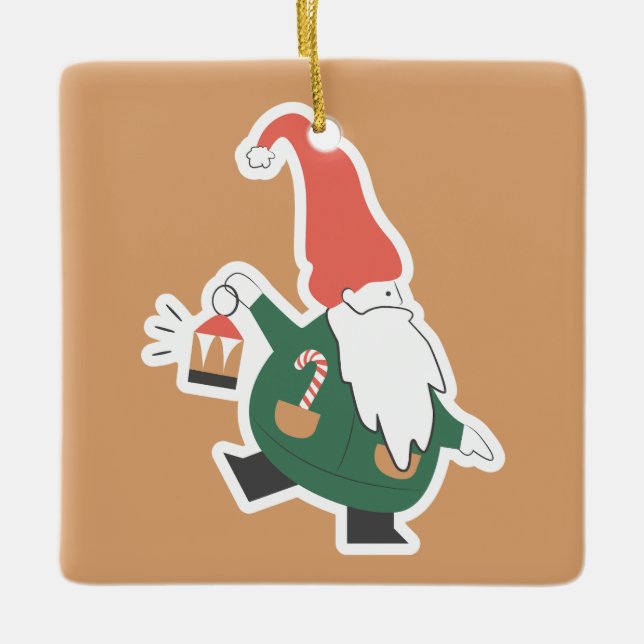 Mysigt julprydnad julgransprydnad keramik (Framsida)