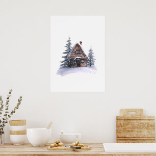 Mysigt julsamling   Minimal utskrift av Helgdag Poster
