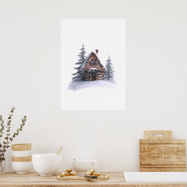 Mysigt julsamling | Minimal utskrift av Helgdag Poster (Kök)