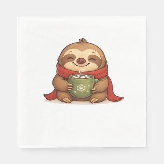 Mysigt Julslott med Hett Chocolate - Cute Win Pappersservett