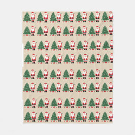 Mysigt jultomte med tomten fleecefilt