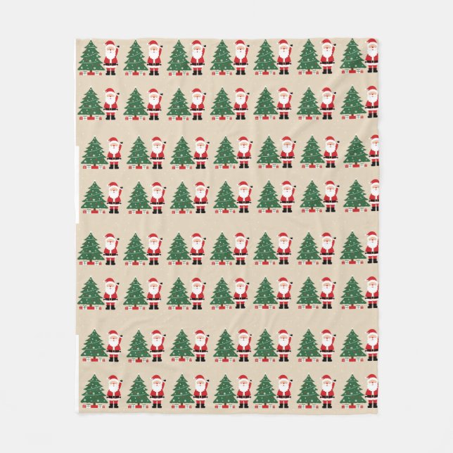 Mysigt jultomte med tomten fleecefilt (Framsidan)