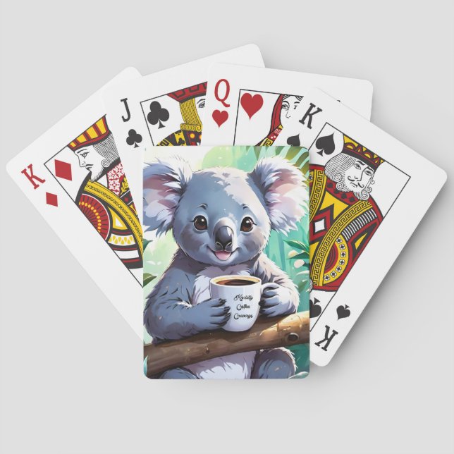Mysigt Jungle Koala Coffee Casinokort (Baksidan)