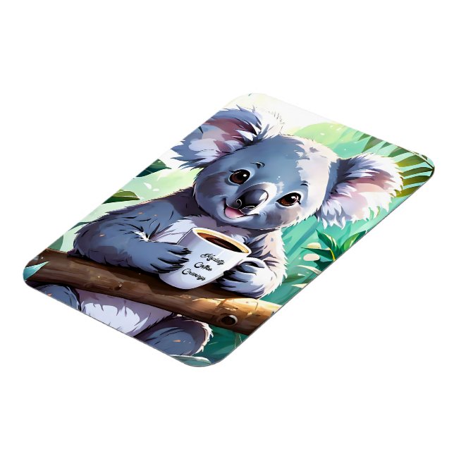 Mysigt Jungle Koala Coffee Magnet (Vänstra Sidan)