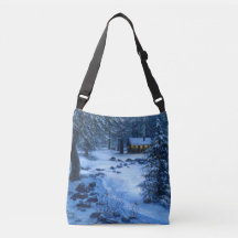 "Mysigt kabin i Snö" Tote Bag