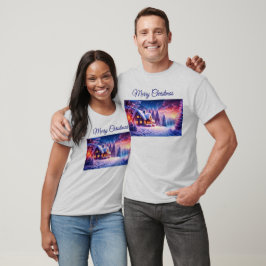 Mysigt kabin vid Winter Wonderland T-Shirt