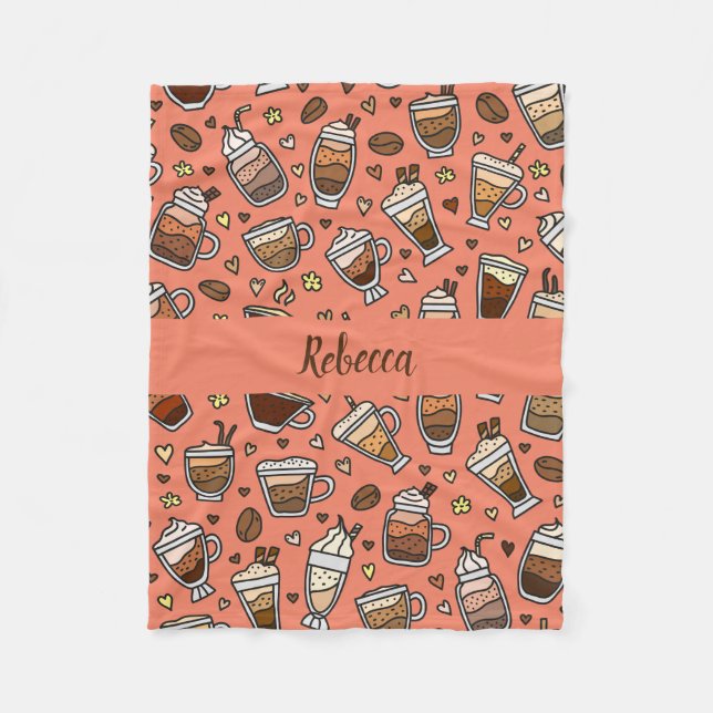 Mysigt kaffeavskiljare för avslappnande sirap fleecefilt (Framsidan)