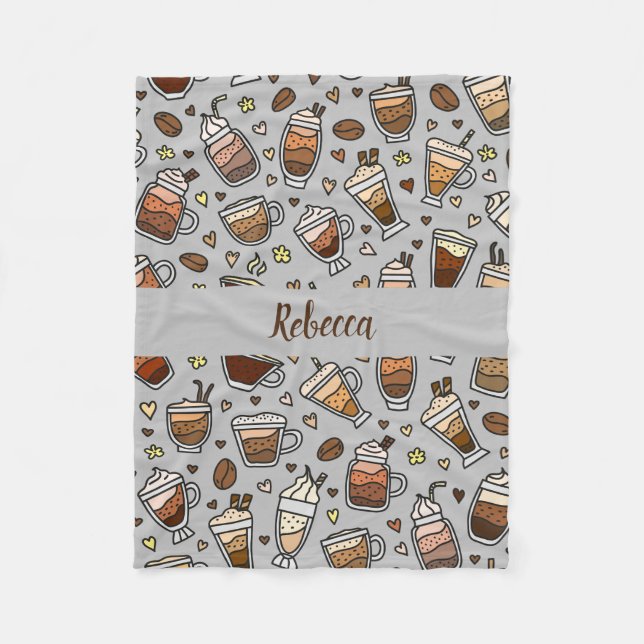 Mysigt kaffeavskiljare för avslappnande sirap fleecefilt (Framsidan)