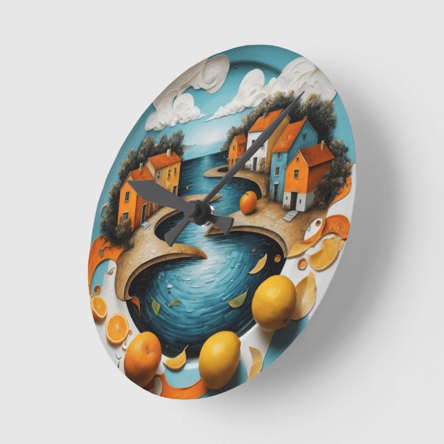 Mysigt kanal rund klocka (Vinkel)