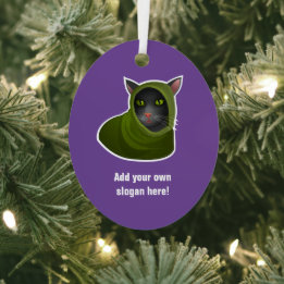 Mysigt katt i hooded Outfit, Hacker Kattunge - ege Julgransdekoration