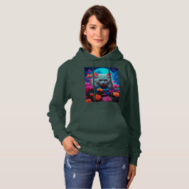 Mysigt katt Stil med Hoodie T Shirt