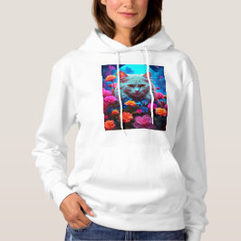 Mysigt katt Stil med Hoodie T Shirt