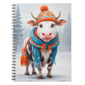 Mysigt konturvinter anteckningsbok