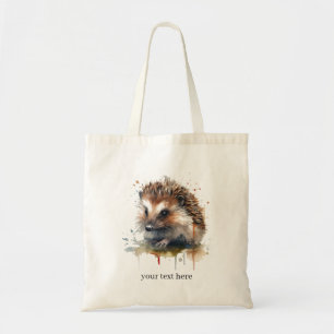 Mysigt kriterium: Hedgehog in Watercolor, anpassni Tygkasse