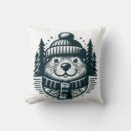 Mysigt kritiker: Ohyvelaktigt Beaver Pillow for Ul Kudde
