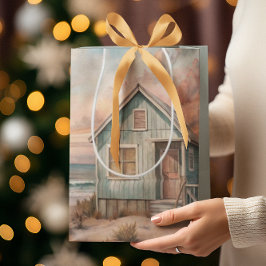 Mysigt kustbeläggning Beach House Watercolor