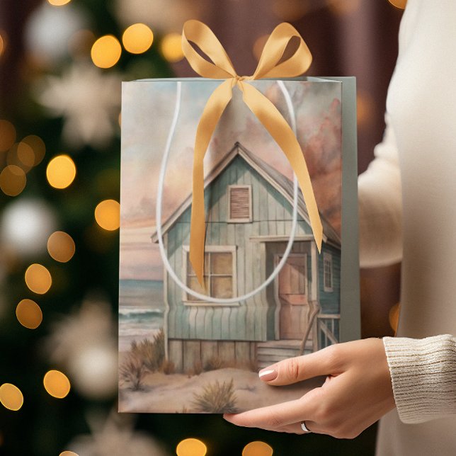 Mysigt kustbeläggning Beach House Watercolor (Skapare uppladdad)