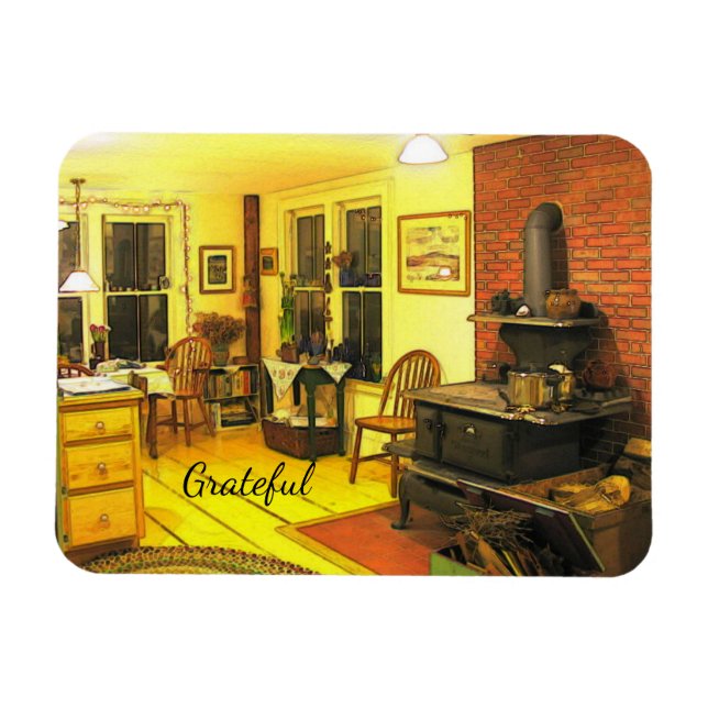 Mysigt lantgårdshöjd magnet (Horisontell)