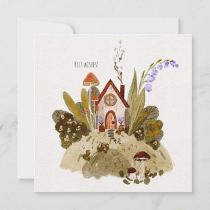 Mysigt liten husillustration
