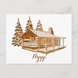 Mysigt loggskåp - Hygge eller egen text Vykort
