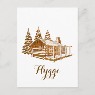 Mysigt loggskåp - Hygge eller egen text Vykort