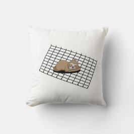 Mysigt lutning på en nätruta kudde