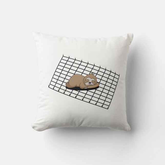 Mysigt lutning på en nätruta kudde (Framsida)