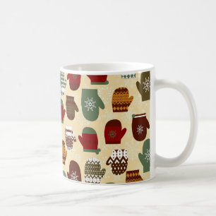Mysigt Mittens för vinterjulhelgdag Kaffemugg