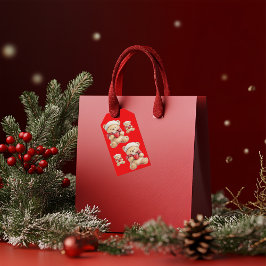 Mysigt Nalle jul Presentetikett