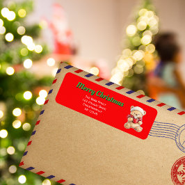 Mysigt Nalle Returadressetikett Returadress Etikett